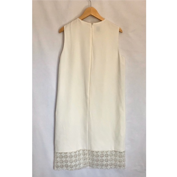 Anne Klein White lace hemmed shift dress size 14 - Picture 2 of 8